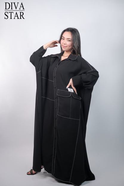 Diva Star LuxeFlow Abaya